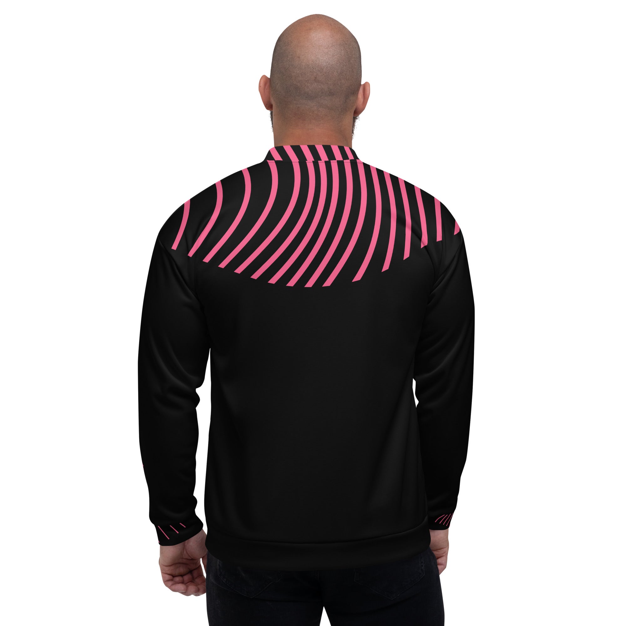 Unisex Bomber Jacket. Workout Cover Full Zipper Jacket. Streetwear. Ripple FX by WickedYo.